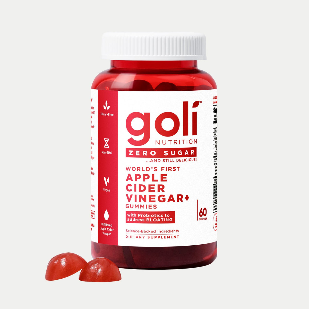 BOLI Zero Sugar Apple Cider Vinegar Gummies - 1 Bottle